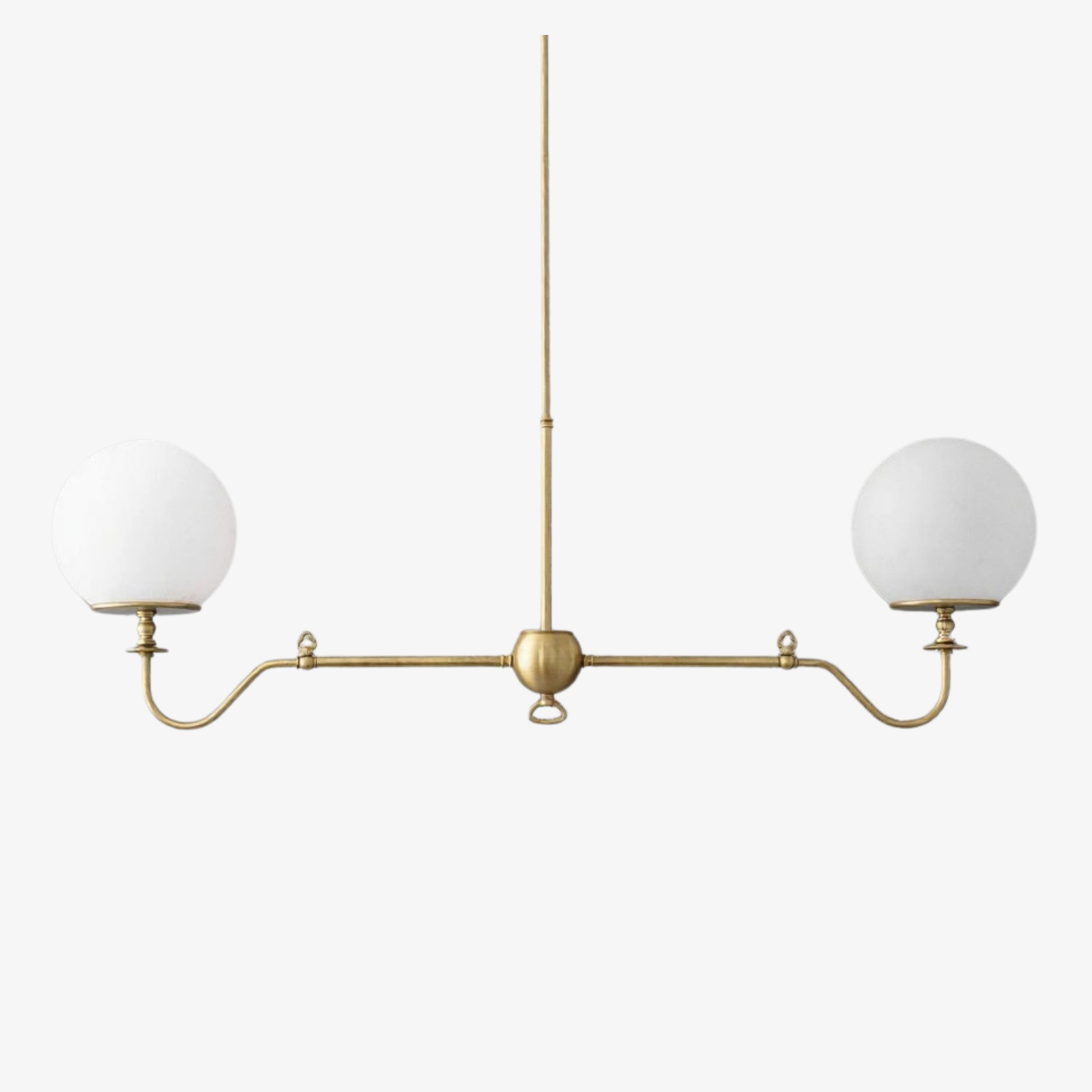 Glorica Glass Brass Chandelier Lighting - Contemporary Glass Multi-Light Hanging Fixture K1499