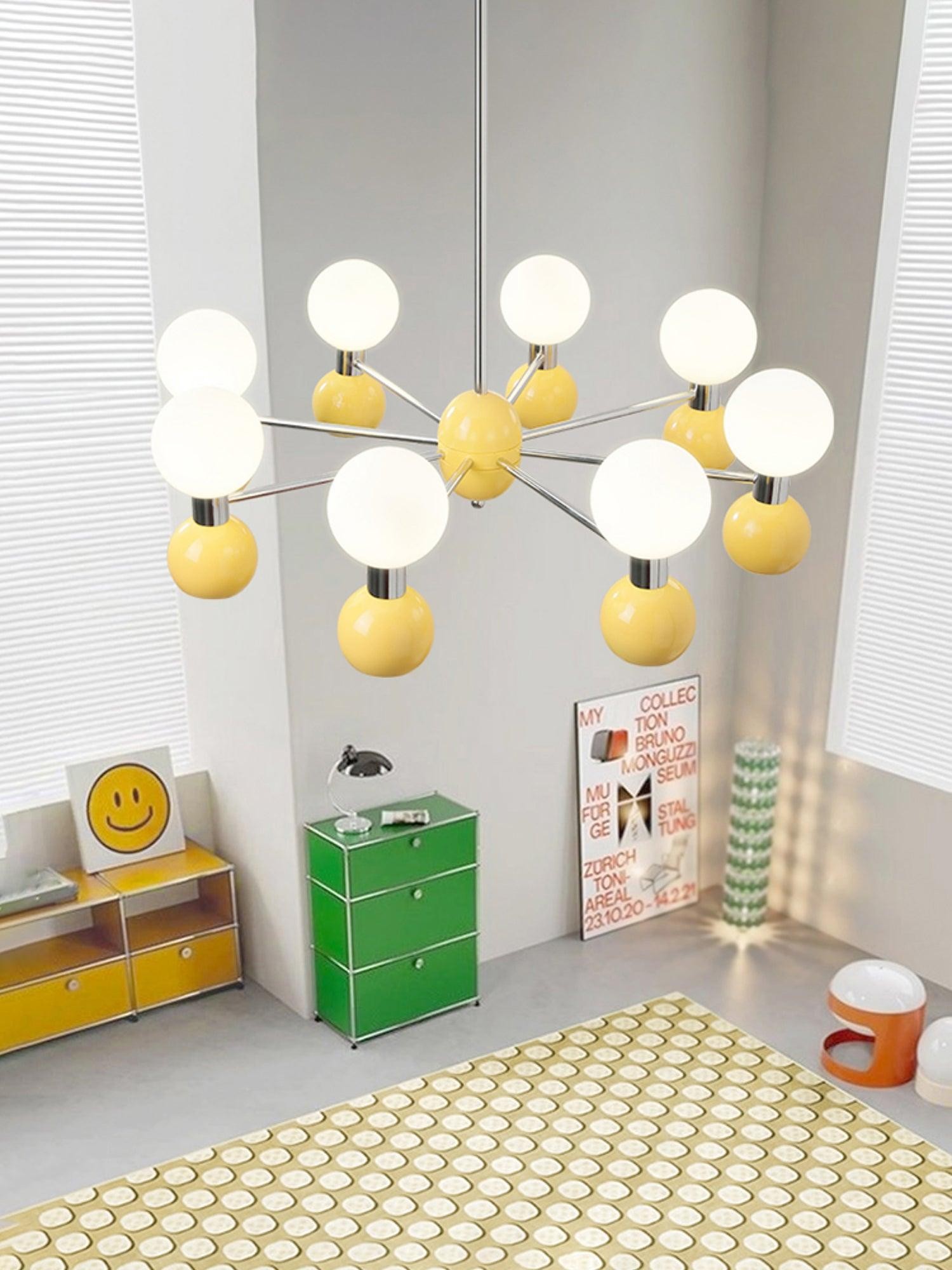 Modern Minimalist Multiple Head Metal Chandelier K741