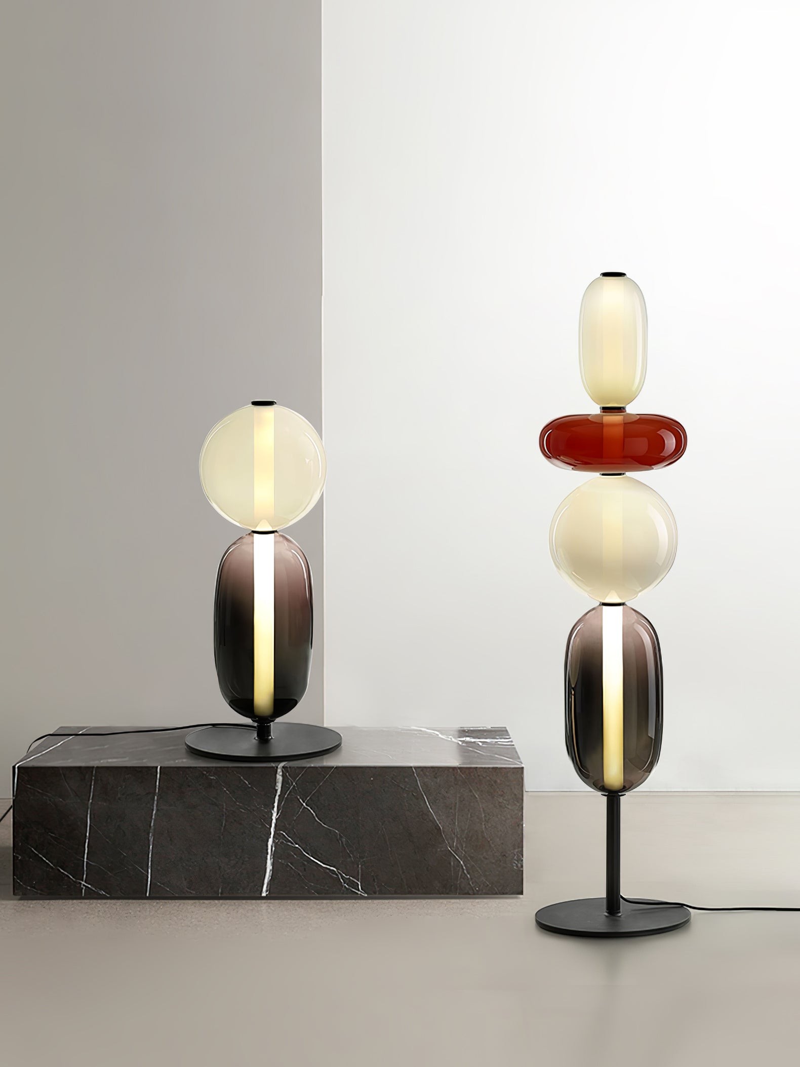 Nordic Creative Minimalist Luxury Glass Floor Light For Living Room K290