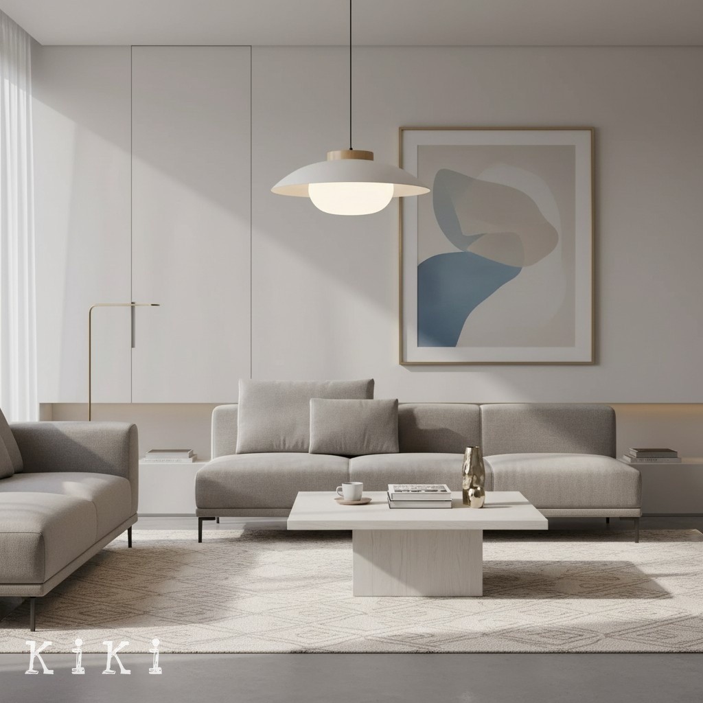 Oribela Minimalist Saucer Pendant Light - Modern Hanging Light for Dining Room K2164