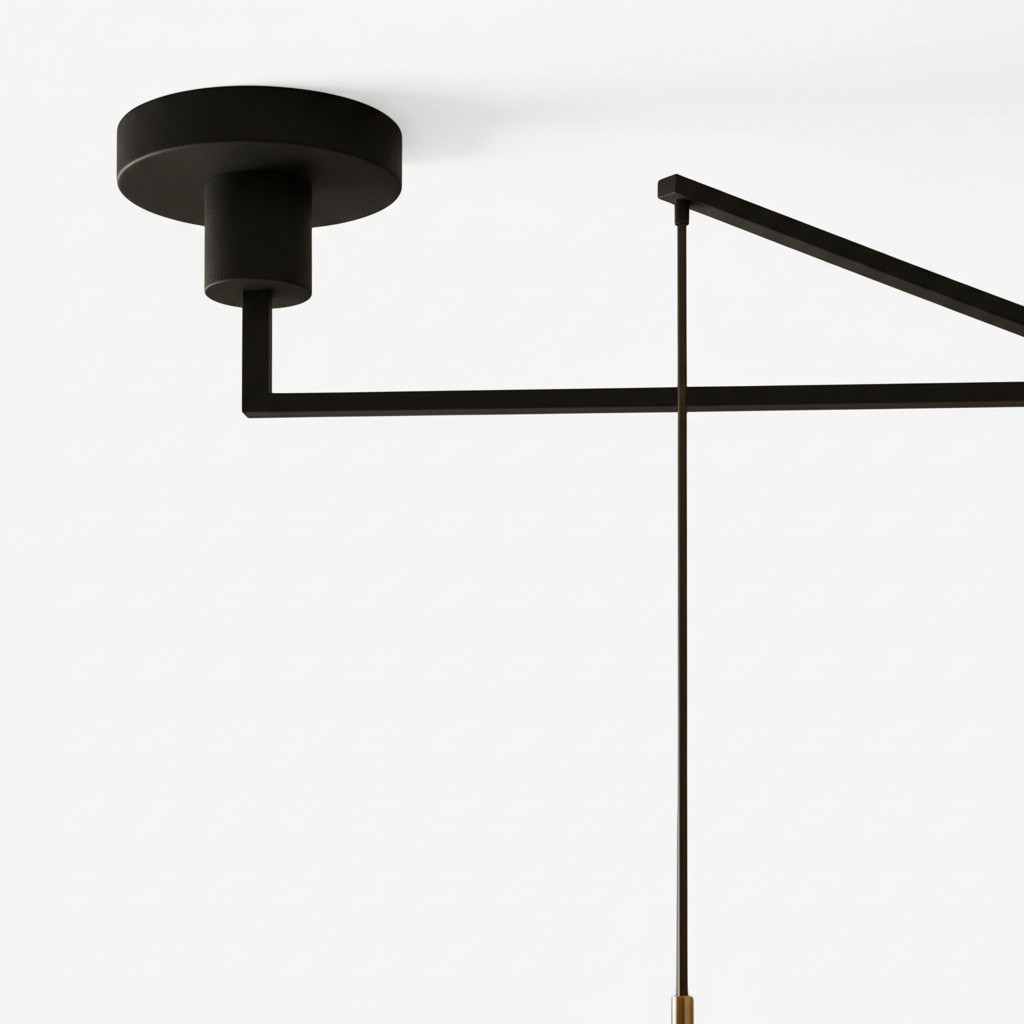 Alvara Modern Swing Arm Pendant Light - Adjustable Minimalist Accent for Desk and Living Room K2400
