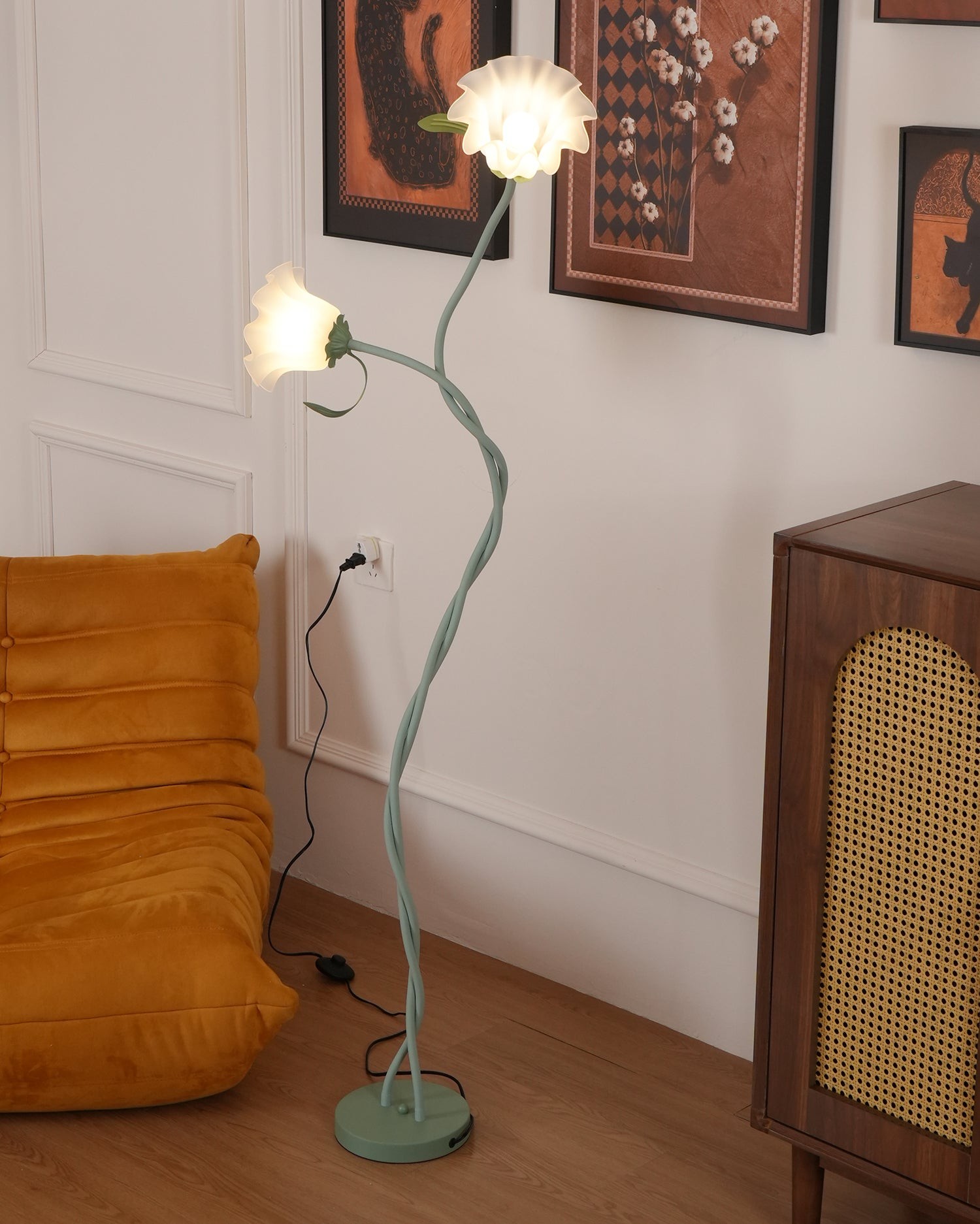 Creative Multi-Head Winding Flower Shape Floor Lamp K286