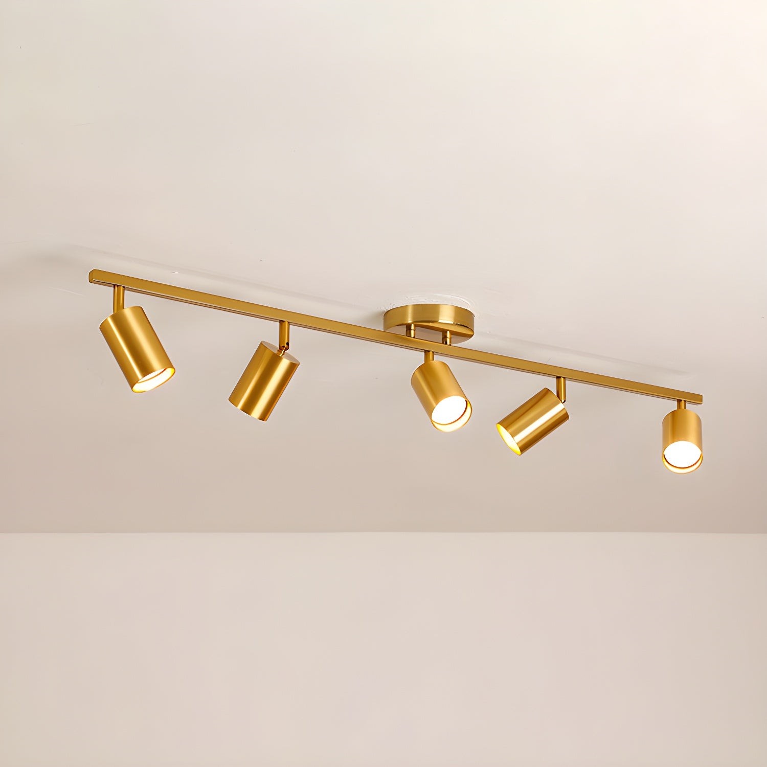 Row Of Multi-Head Metal Ceiling Lights K373