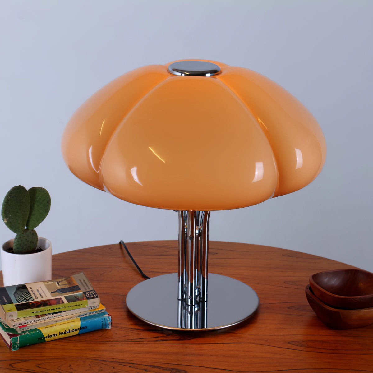 Creative Cluster Mushroom Shape Glass Table Lamp K609
