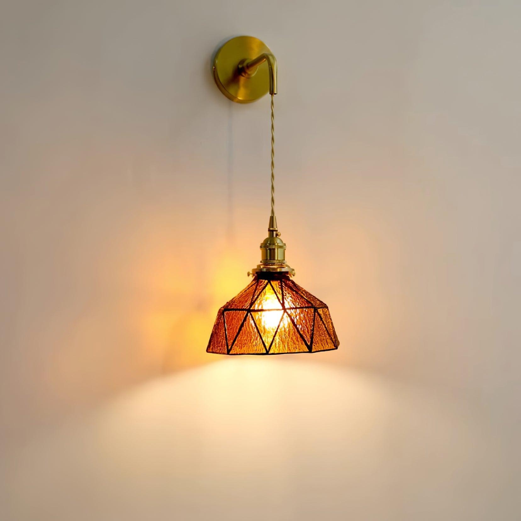 Retro Pastoral Glass Wall Lamp K626