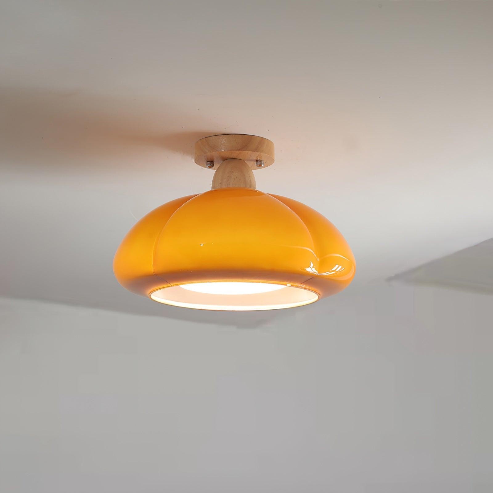 Pumpkin Glass Ceiling Light For Kitchen K320