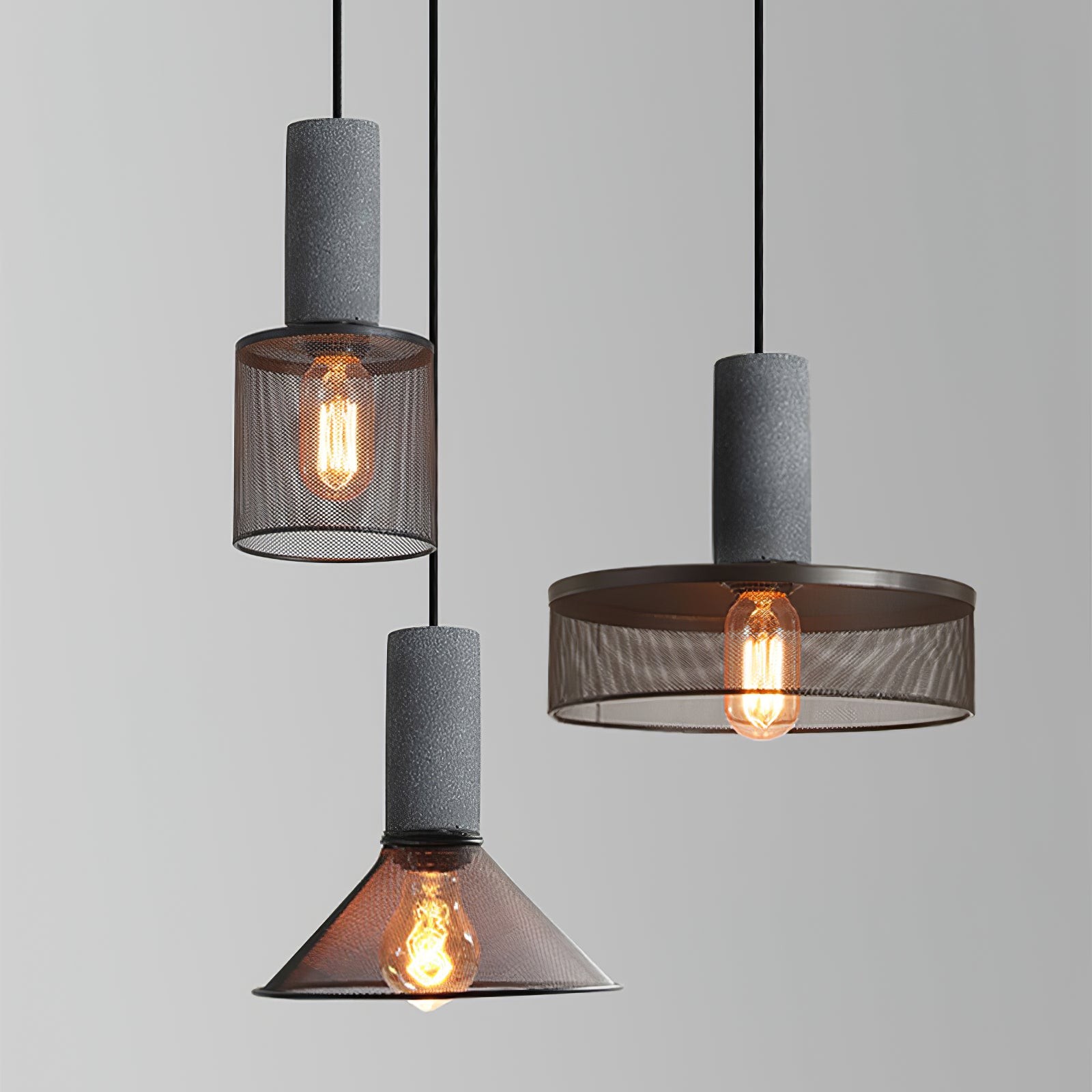 Cement Mesh Pendant Light K308