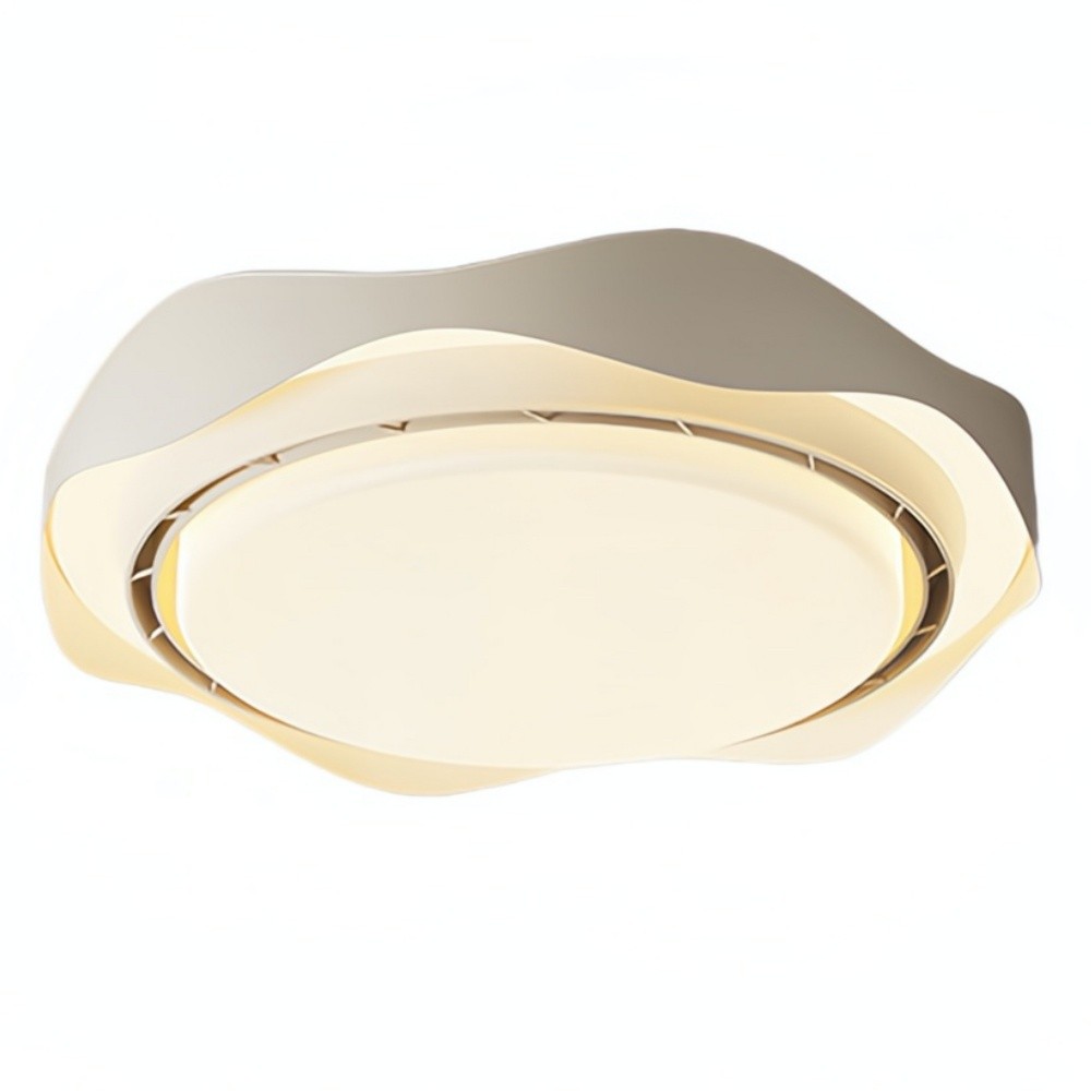Nordic Quiet Bladeless Led Ceiling Fan Light For Bedroom K1102