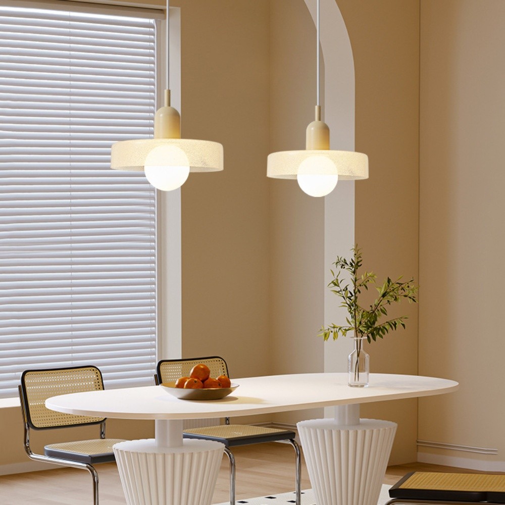 Nordic Crystal Glass Disc Orb Pendant Light For Kitchen Island K930
