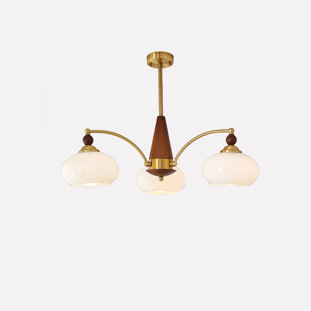 Vintage Multihead Persimmon Chandelier K623
