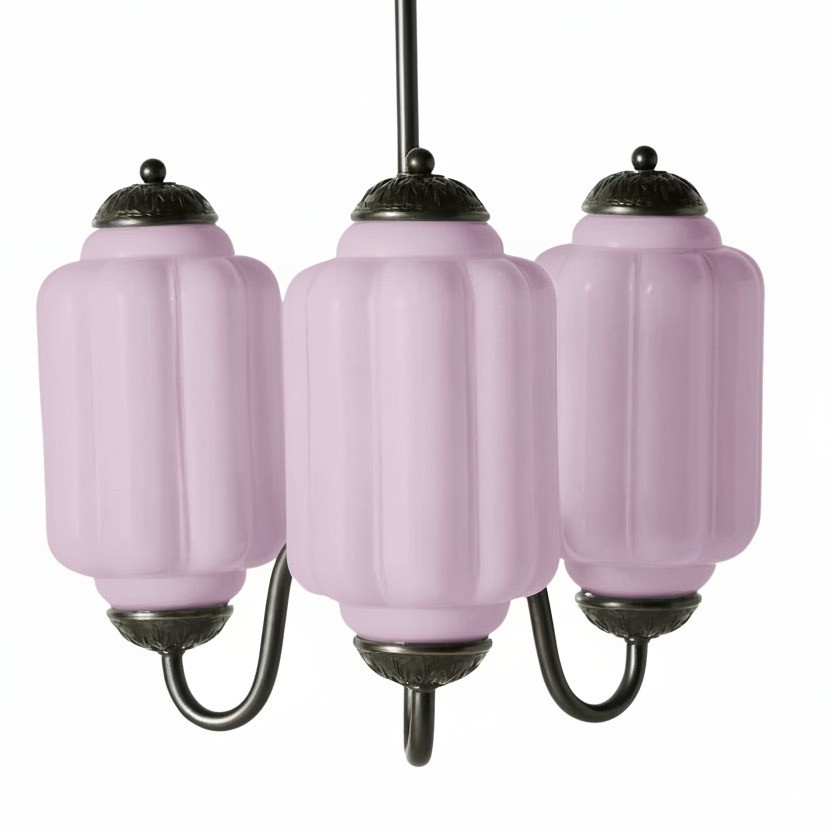3 Lights Eloise Glass Chandelier for Living Room K947