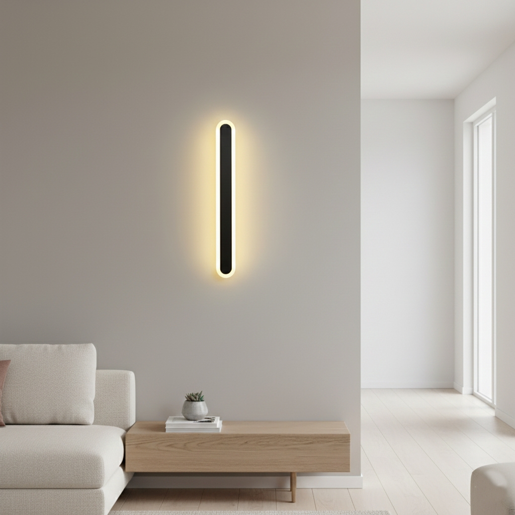 Edge Minimalist Metal Oval IP65 WaterProof Outdoor Wall Light D875