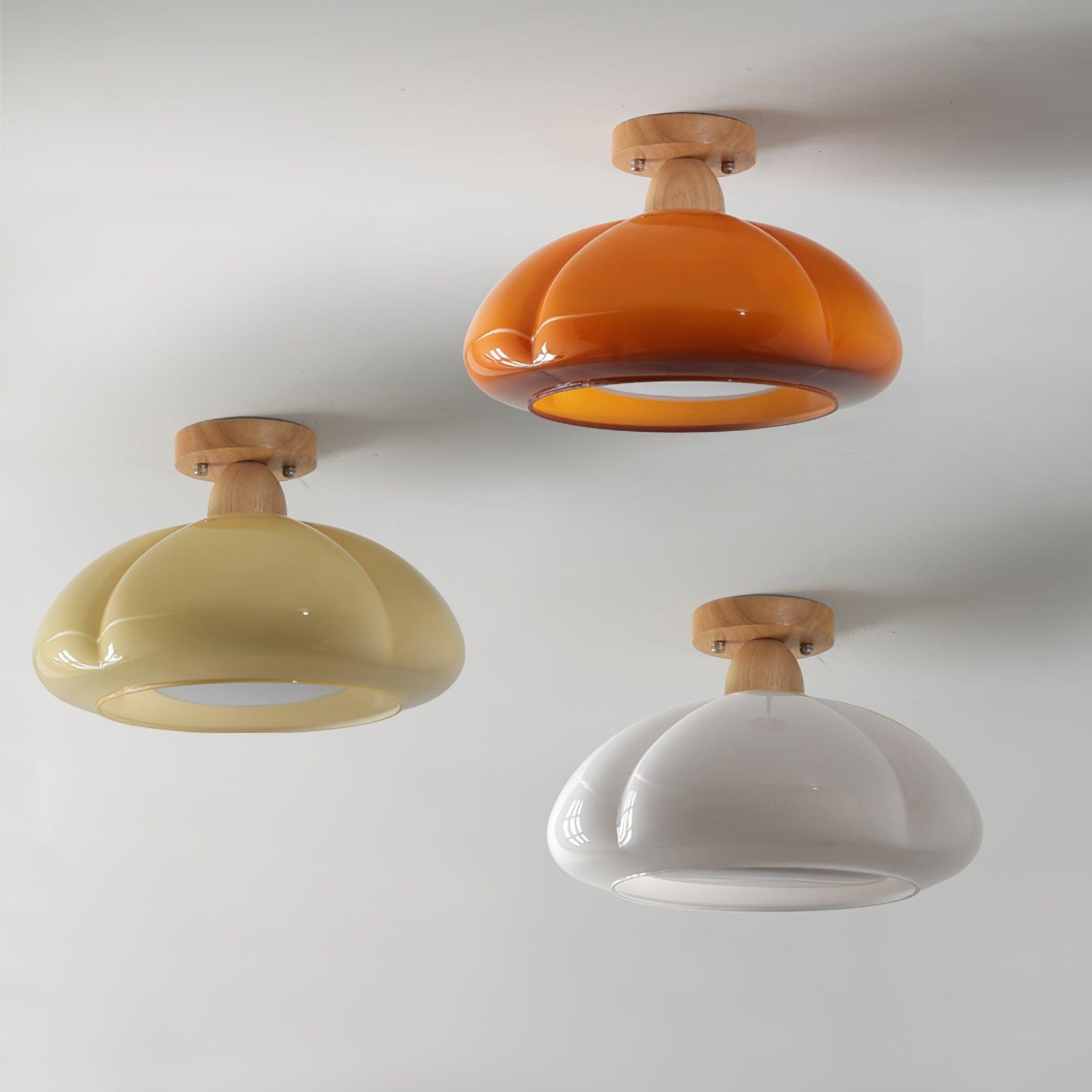 Pumpkin Glass Ceiling Light For Kitchen K320