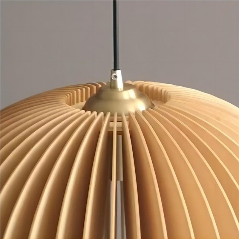 Creative Wooden Pumpkin Pendant Lamp K134