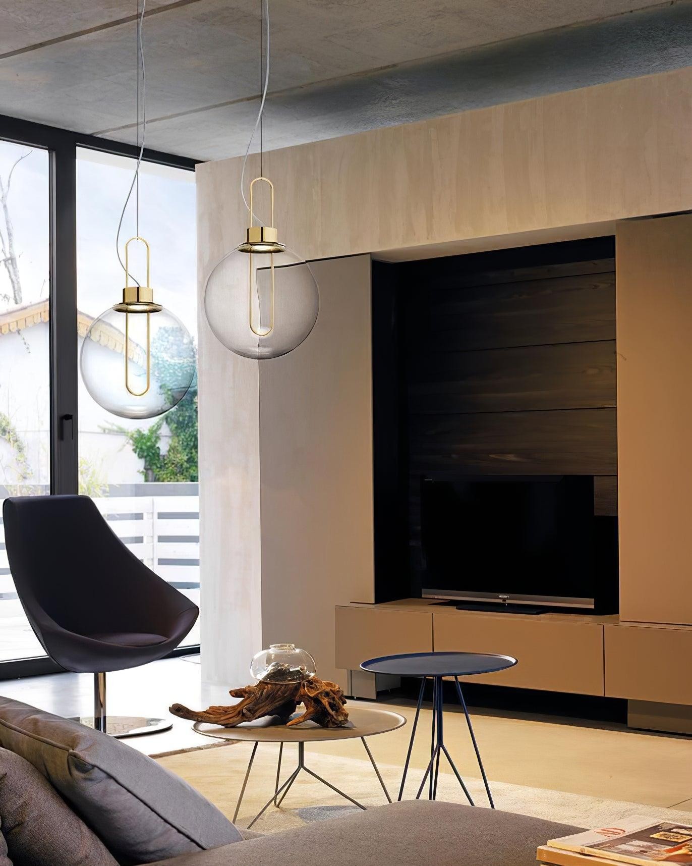 Clear Glass Orb Style Pendant Lamp K560