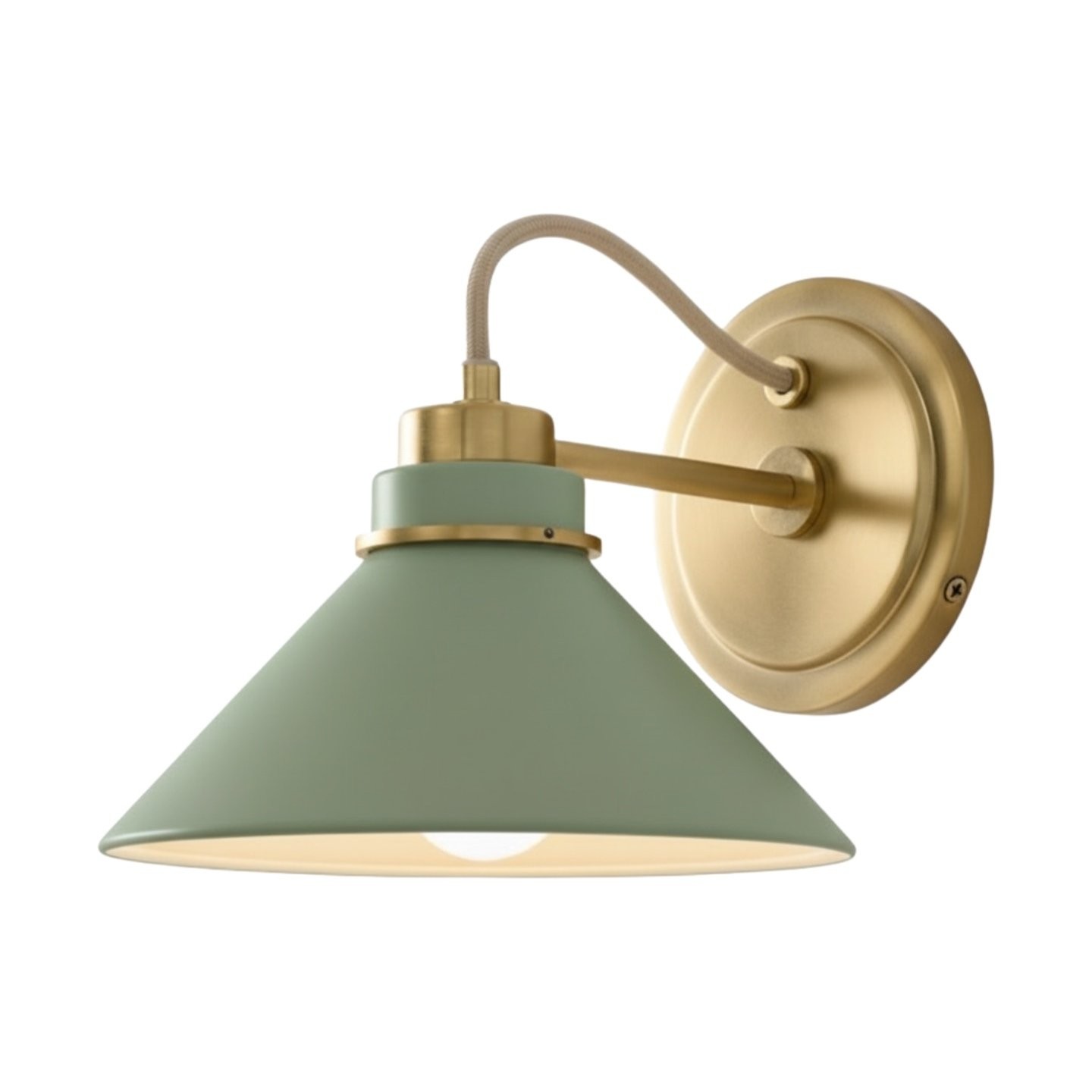 Aurenza Farmhouse Wall Sconce – Metal Or Glass Lighting for Entrance or Bedroom K1140