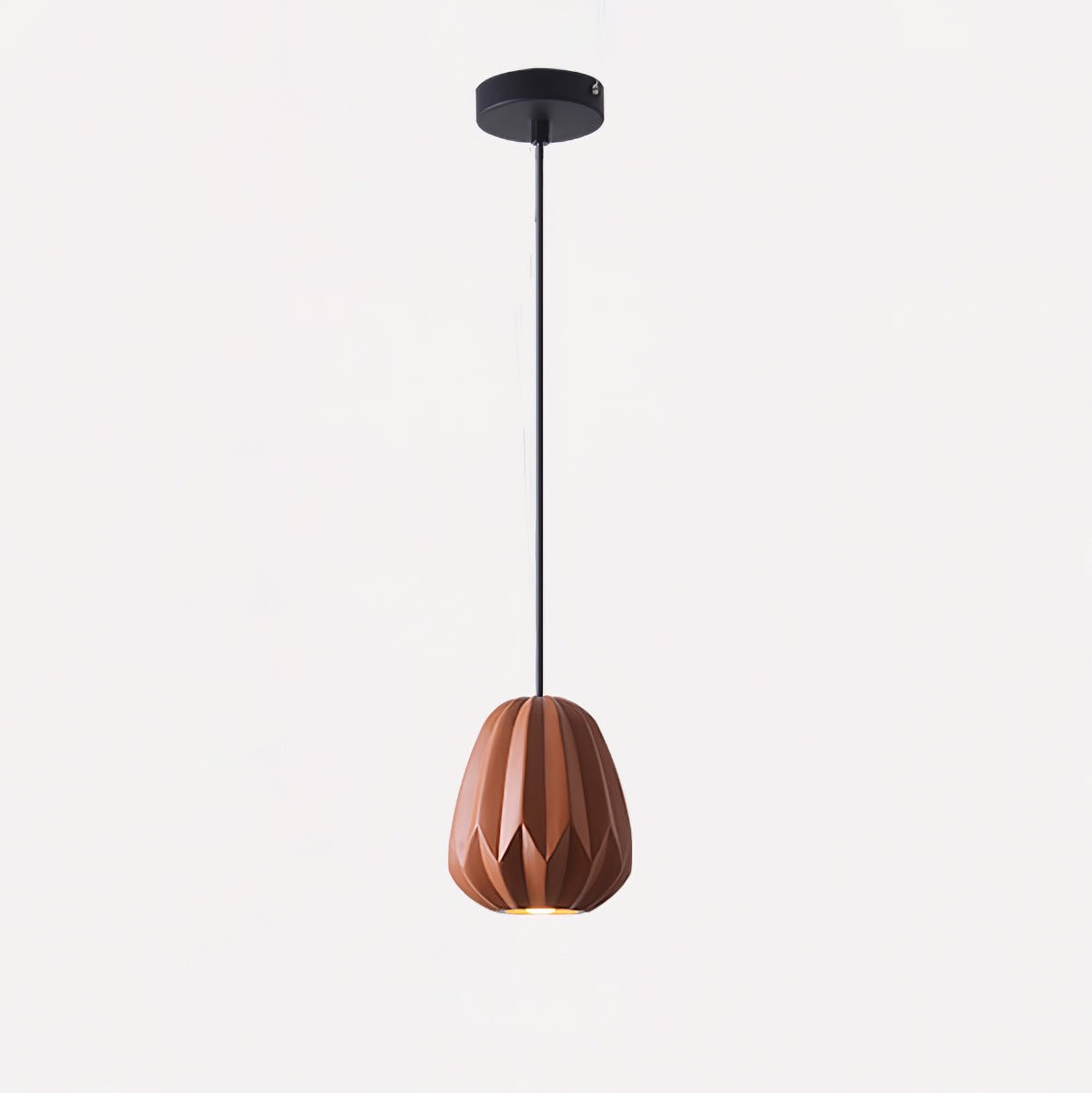 Papaya Resin Pendant Lamp K1064