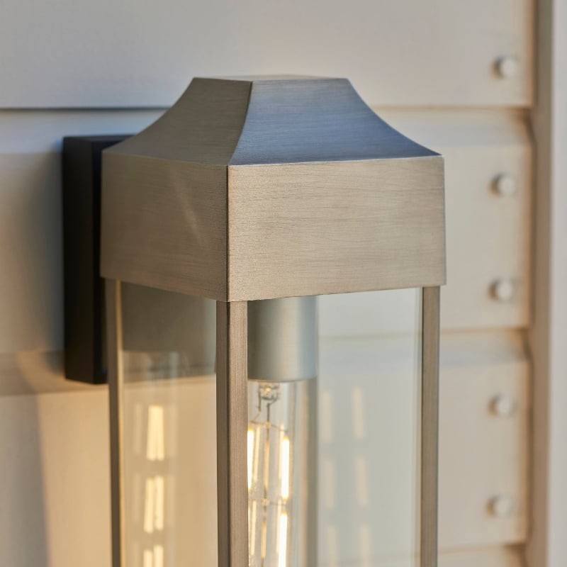 Georgon Exterior Wall Lantern Light - Clear Glass Shade, Classic Architectural Style K1976