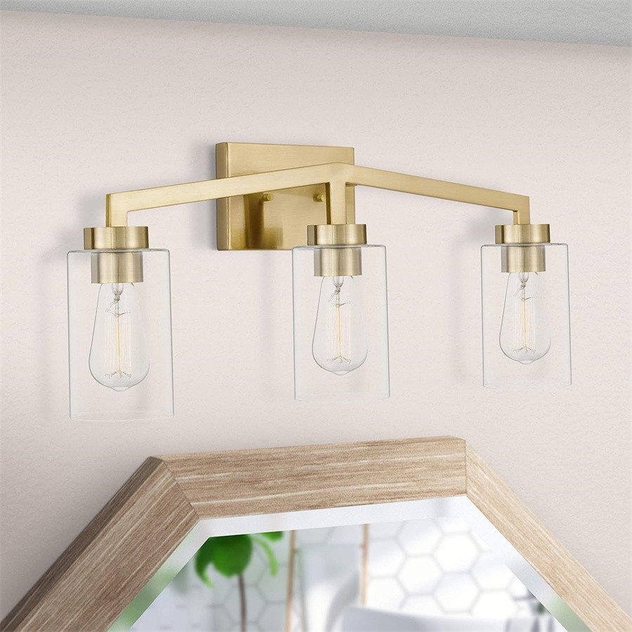 Industrial Cylindrical Brass Wall Lamp For Bathroom K105
