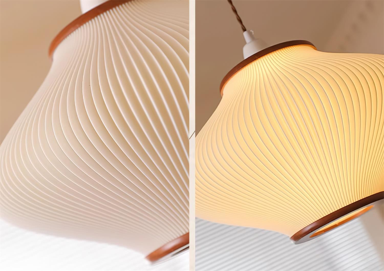 French Style Pine Bell Pendant Lamp K495