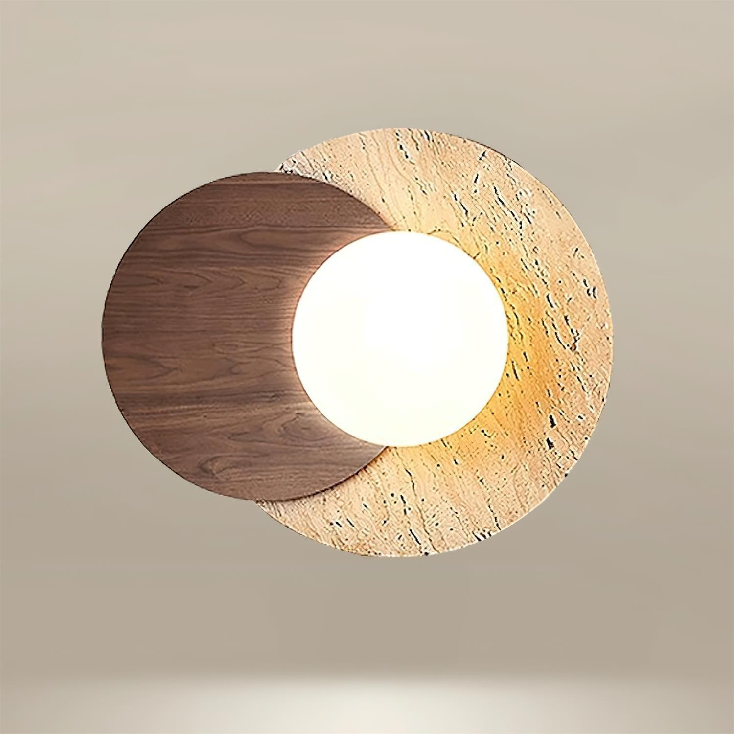 Simple Double Circle Splicing Wall Lamp K565