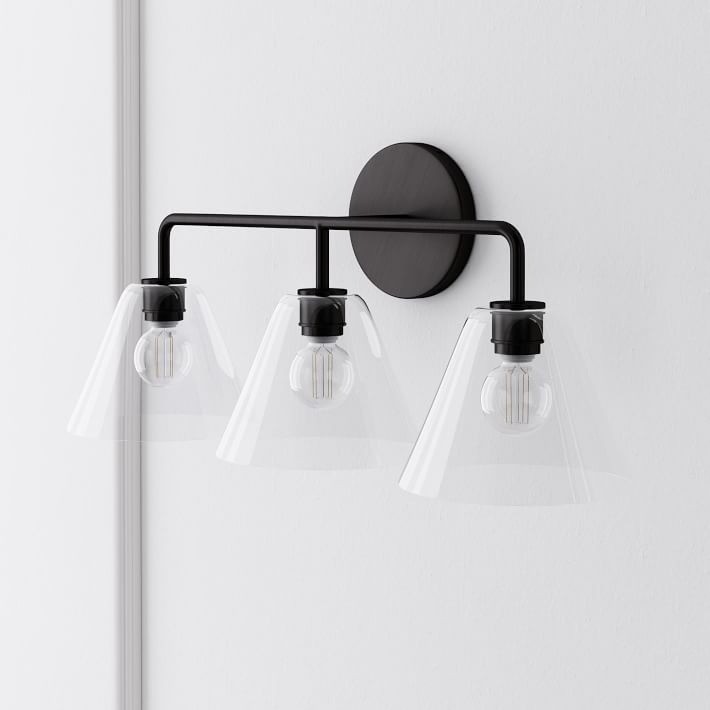 Conica Cone Wall Sconce - 1, 2, 3-Light Modern Glass Lighting K1398