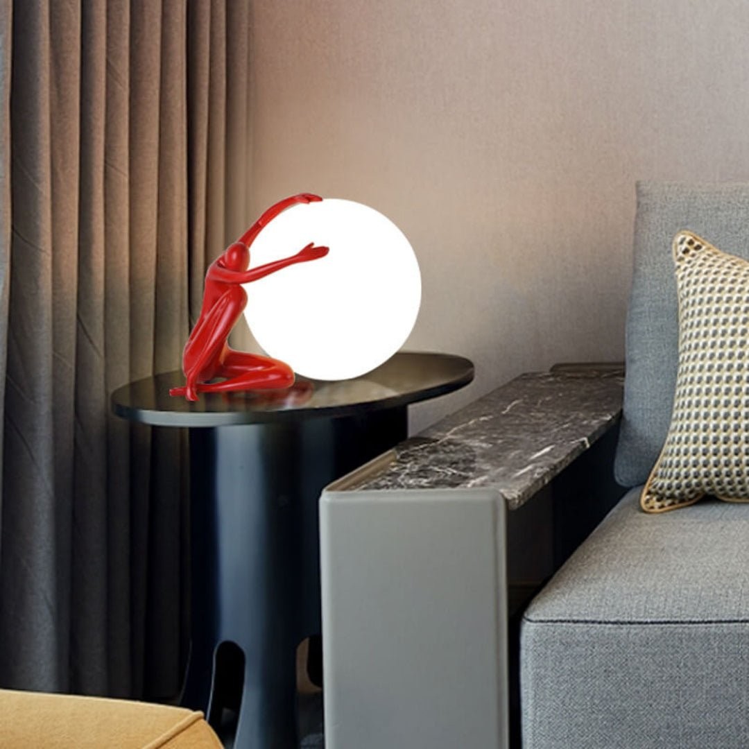 Humanoid Ball Holding Table Lamp K217