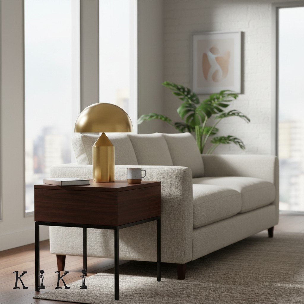 Modern Atollo Table Lamp - Mushroom Metal Table Light for Living Room