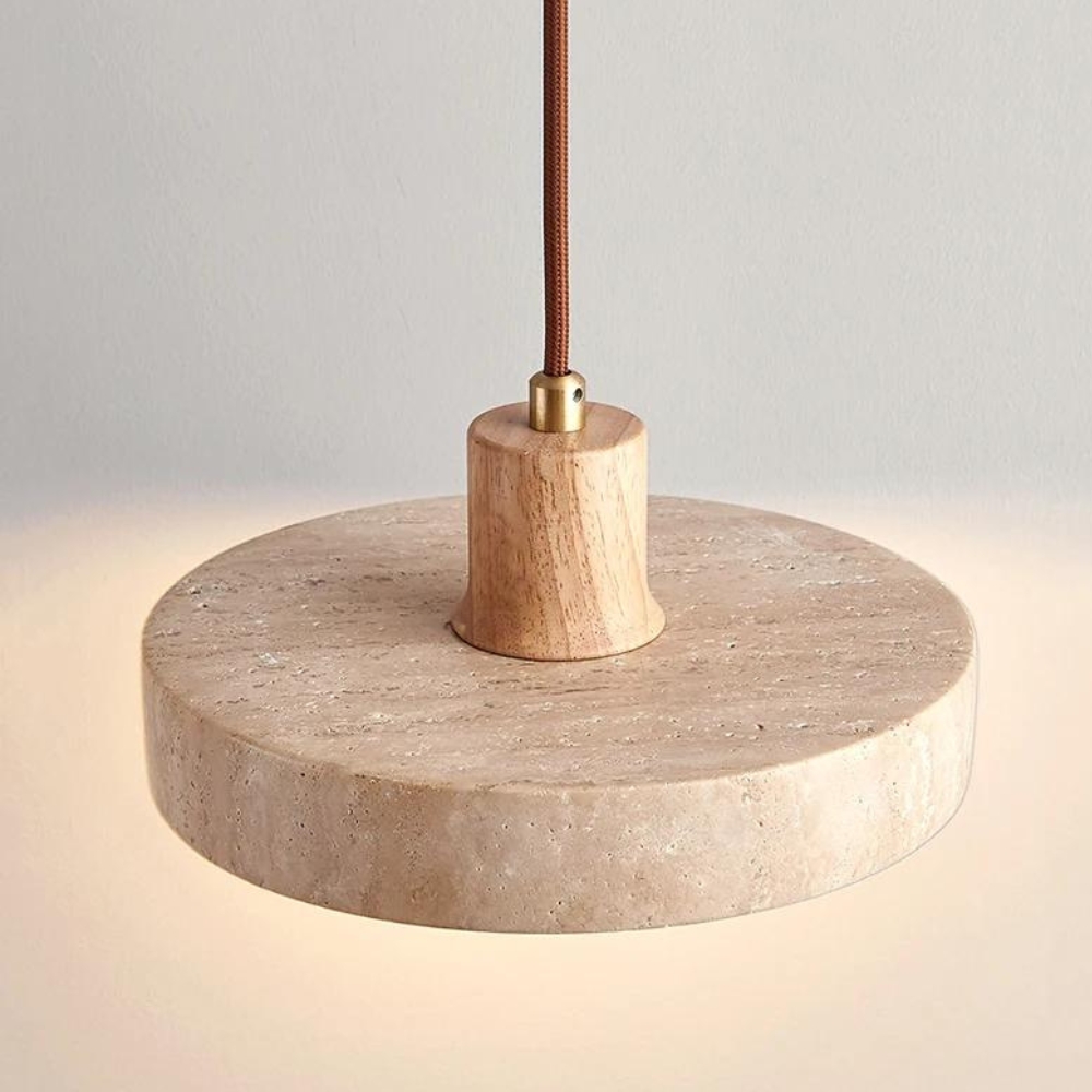 The Star's Radiance Travertine Ceiling Light D855
