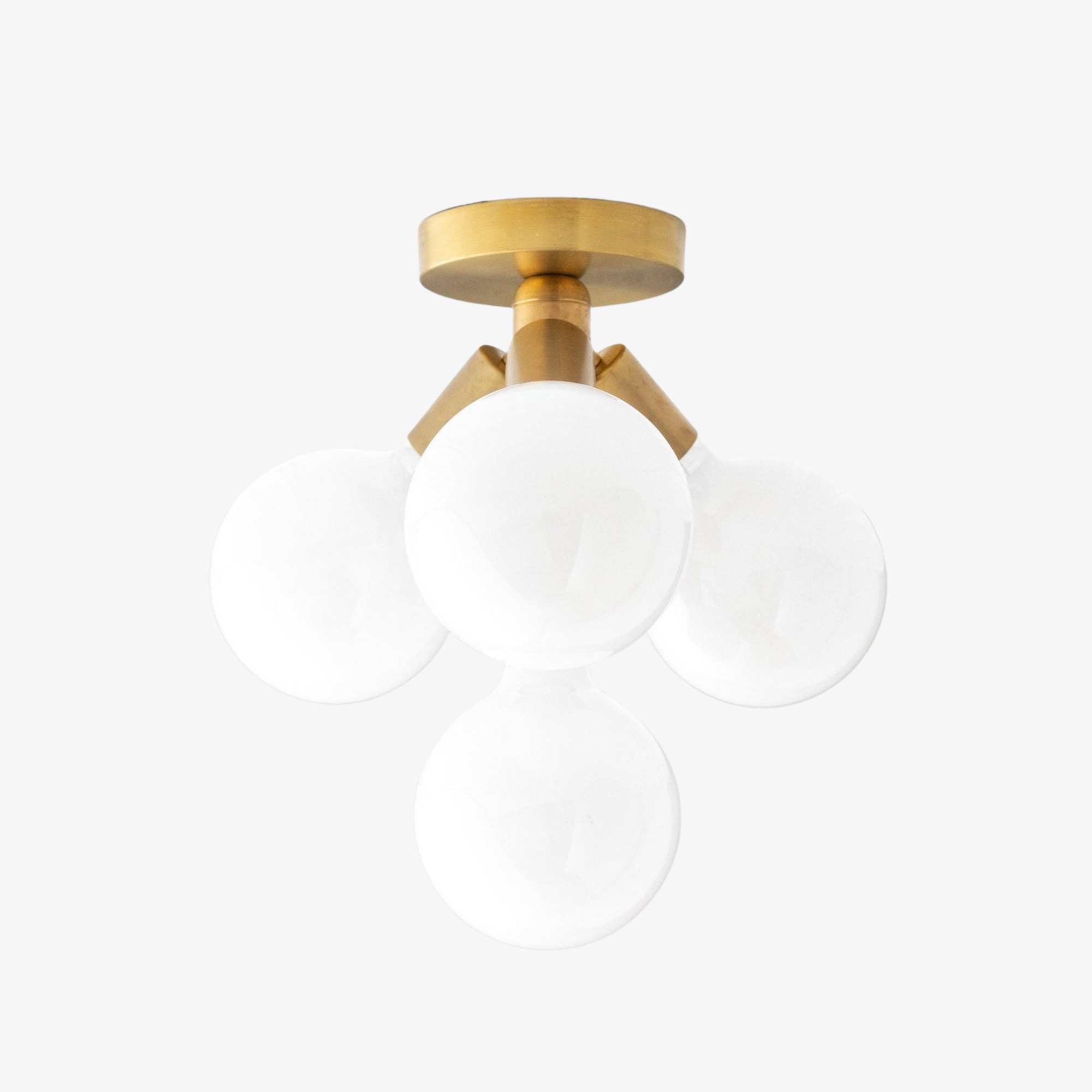 Glorica Glass Flush Mount Light - Globe Ceiling Fixture Modern K1505