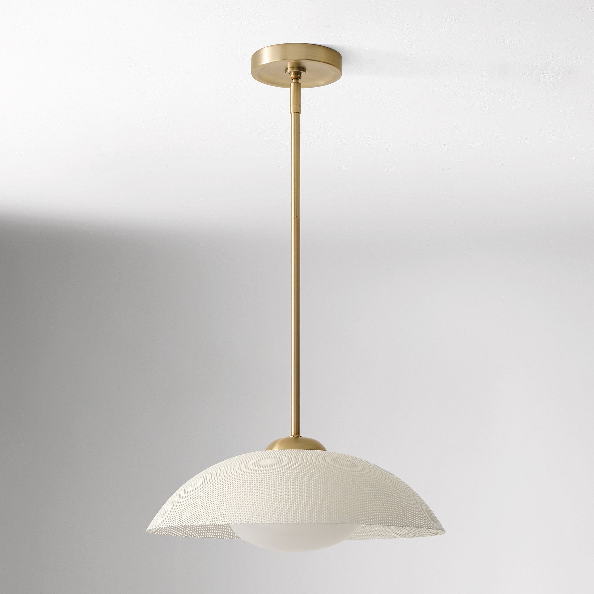 Elorina Pendant Light - Perforated Metal Shade, Champagne Bronze K1170