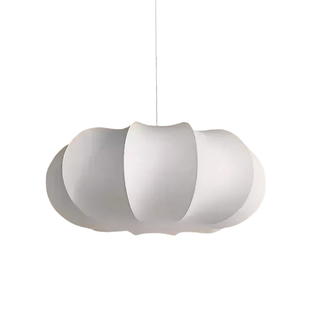 Modern Creative Flat Round Silk Pendant Lamp K551