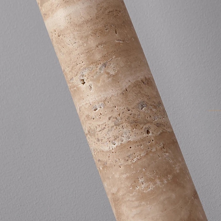 Cream Travertine Tube Pendant Light D912