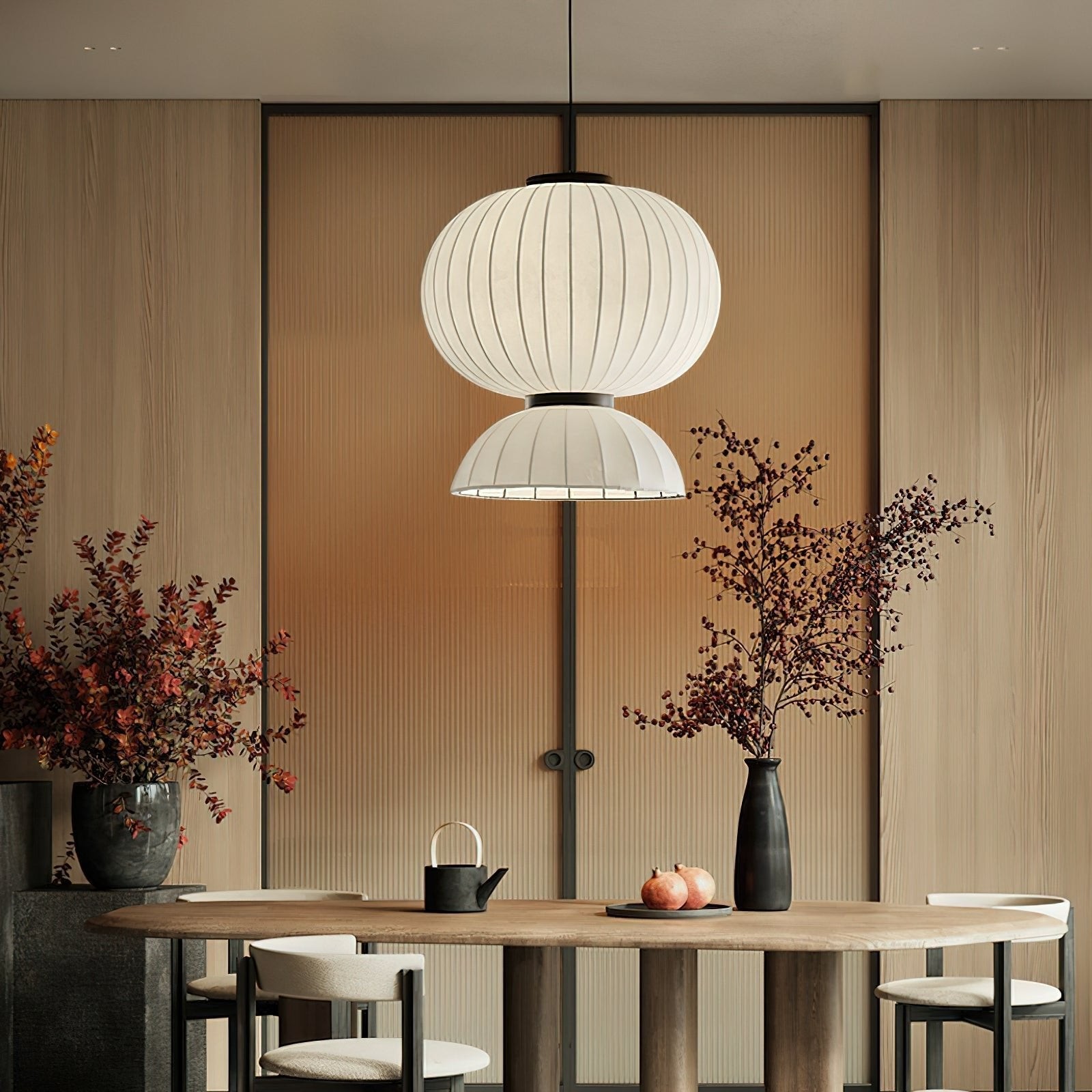 Mulberry Silk Lantern Pendant Light K532