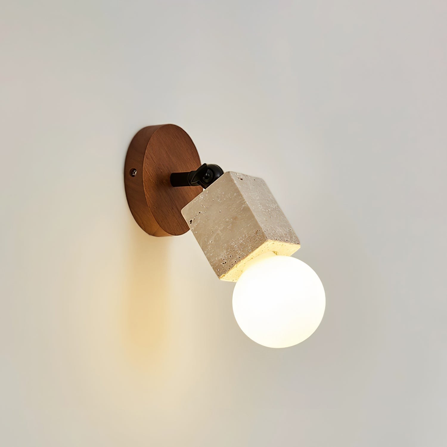 Wabi-Sabi Travertine Adjustable Wall Lamp K745