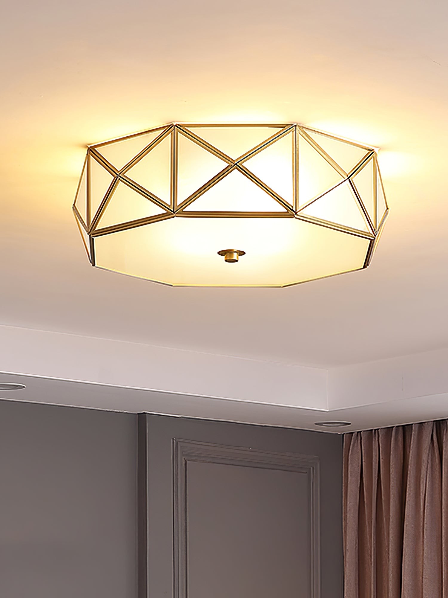 Geometric Shaped Flush Ceiling Light K402