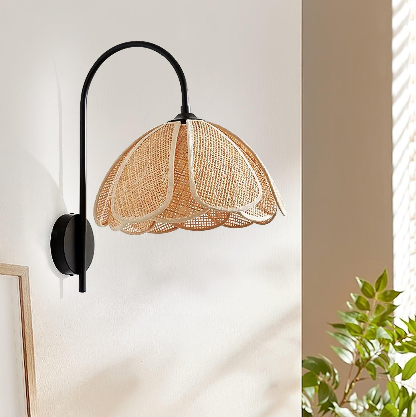 Rattan Petal Wall Lamp K613