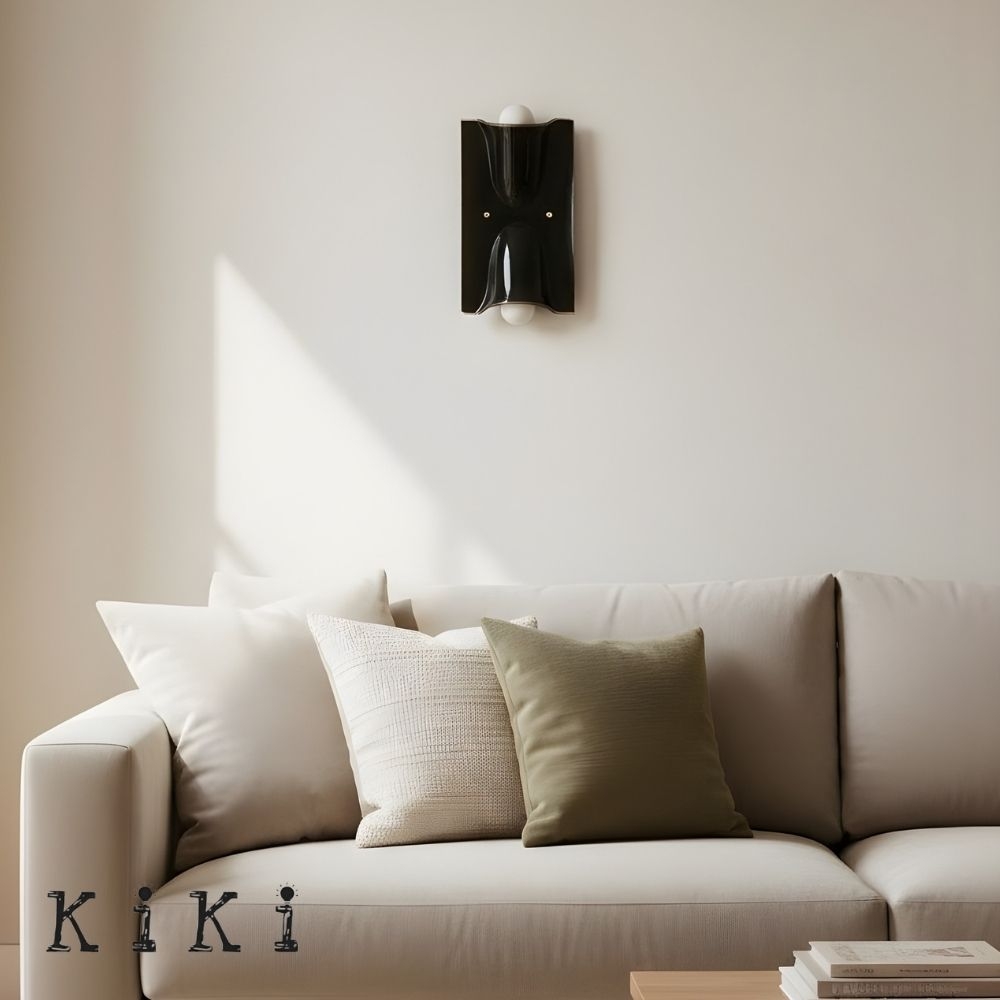 Colorful Curved Wall Sconce - Decorative Lighting for Living Room and Entryway K2342