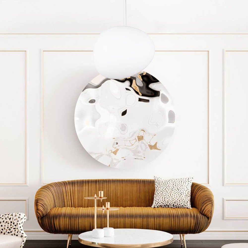 Pebble Shape Pendant Light - Nordic Glass Pendant light for Dining Room K797