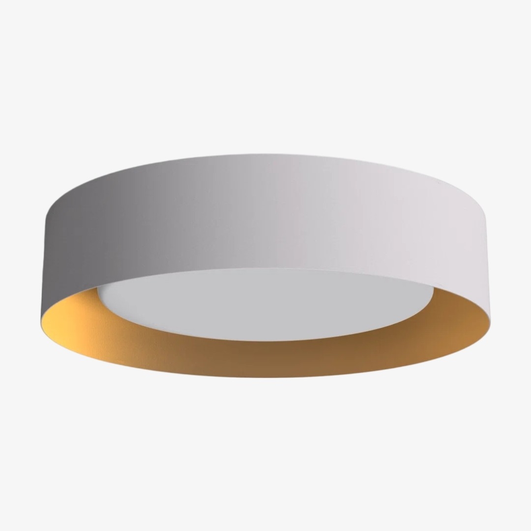 Velcora Contemporary Metal Flush Mount Ceiling Light - Elegant Drum Ceiling Fixture for Bedroom K2285