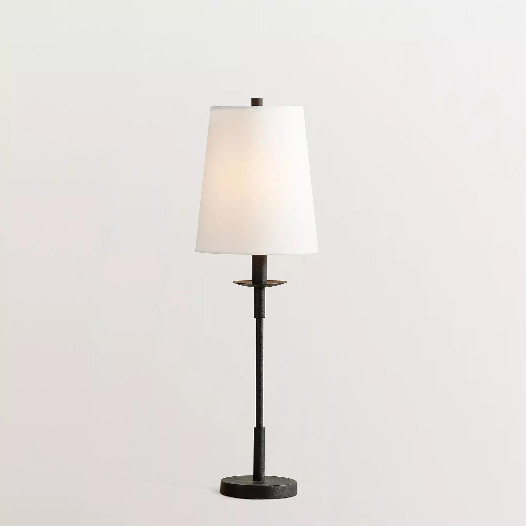Rowan Contemporary Iron Table Lamp – Minimalist Bedside Lamp for Bedroom & Lounge K1350