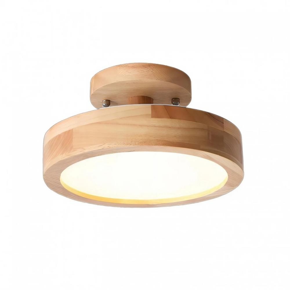 Scandinavian Design Round Wooden Ceiling Light K57