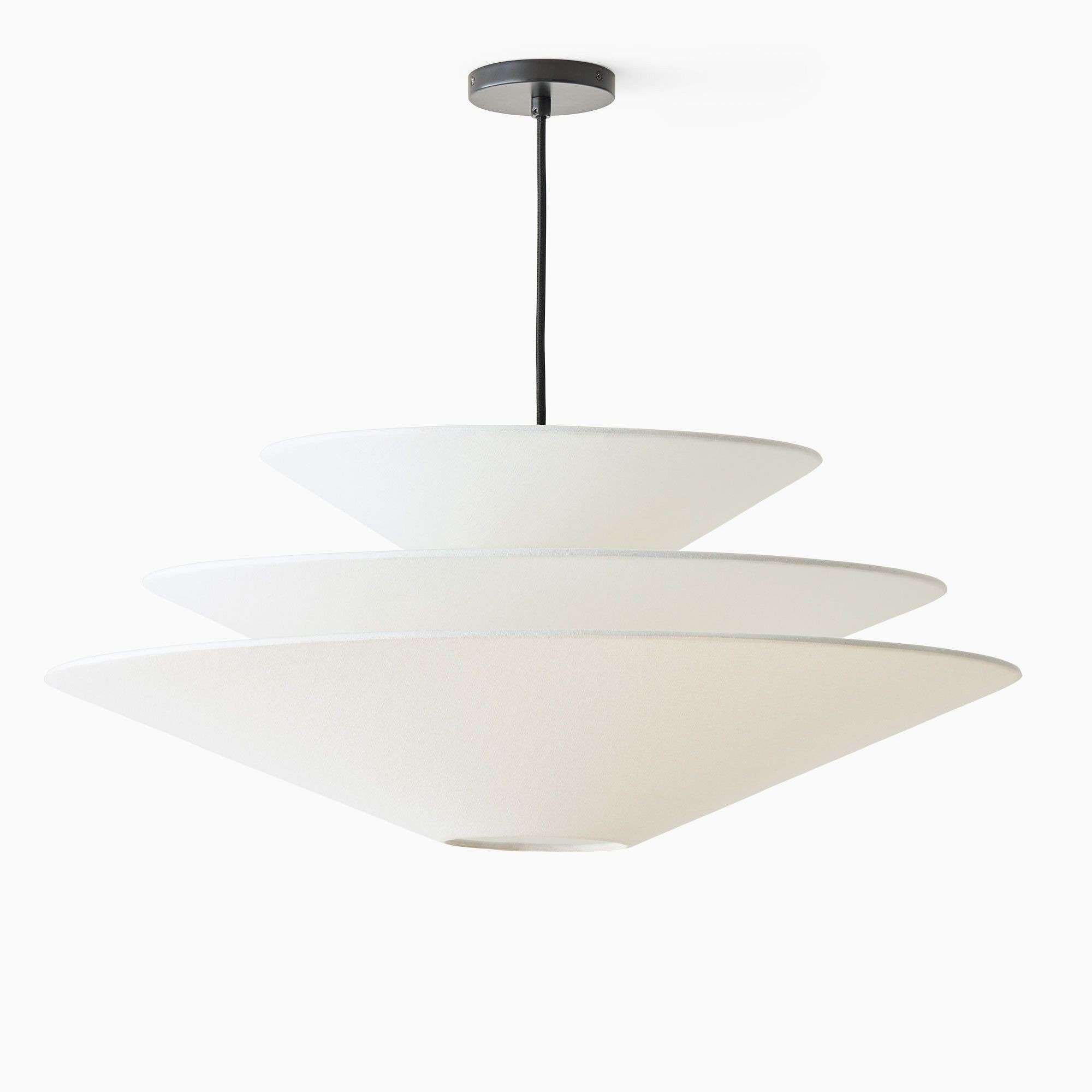 Solivara Linen Pendant Light – Modern Layered Design for Dining & Living Areas K1344
