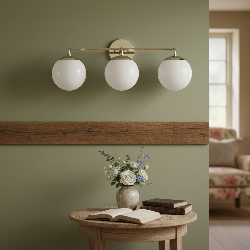 Glorica Glass Wall Sconce - Modern Vintage Vanity Light Fixture K1550