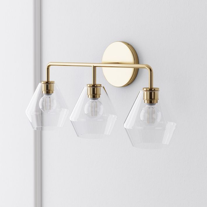 Merin Multi Head Dressing Table Wall Lamp - Metal And Glass Sculptural Lamp K1240