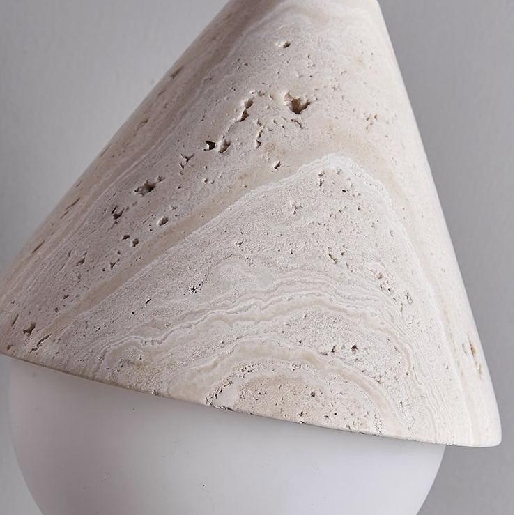 Yellow Travertine Cream Pendant Light D896