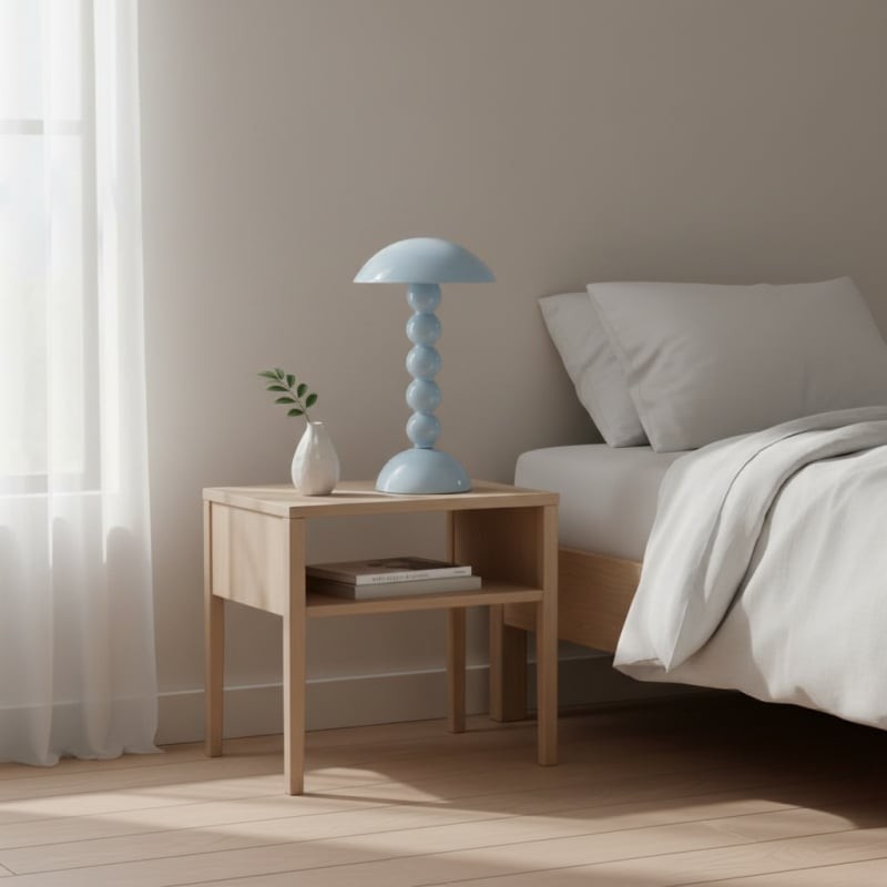 Modo LED Table Lamp - Orb-Stacked Base Mushroom Shade Perfect for Living Room or Bedroom K1669