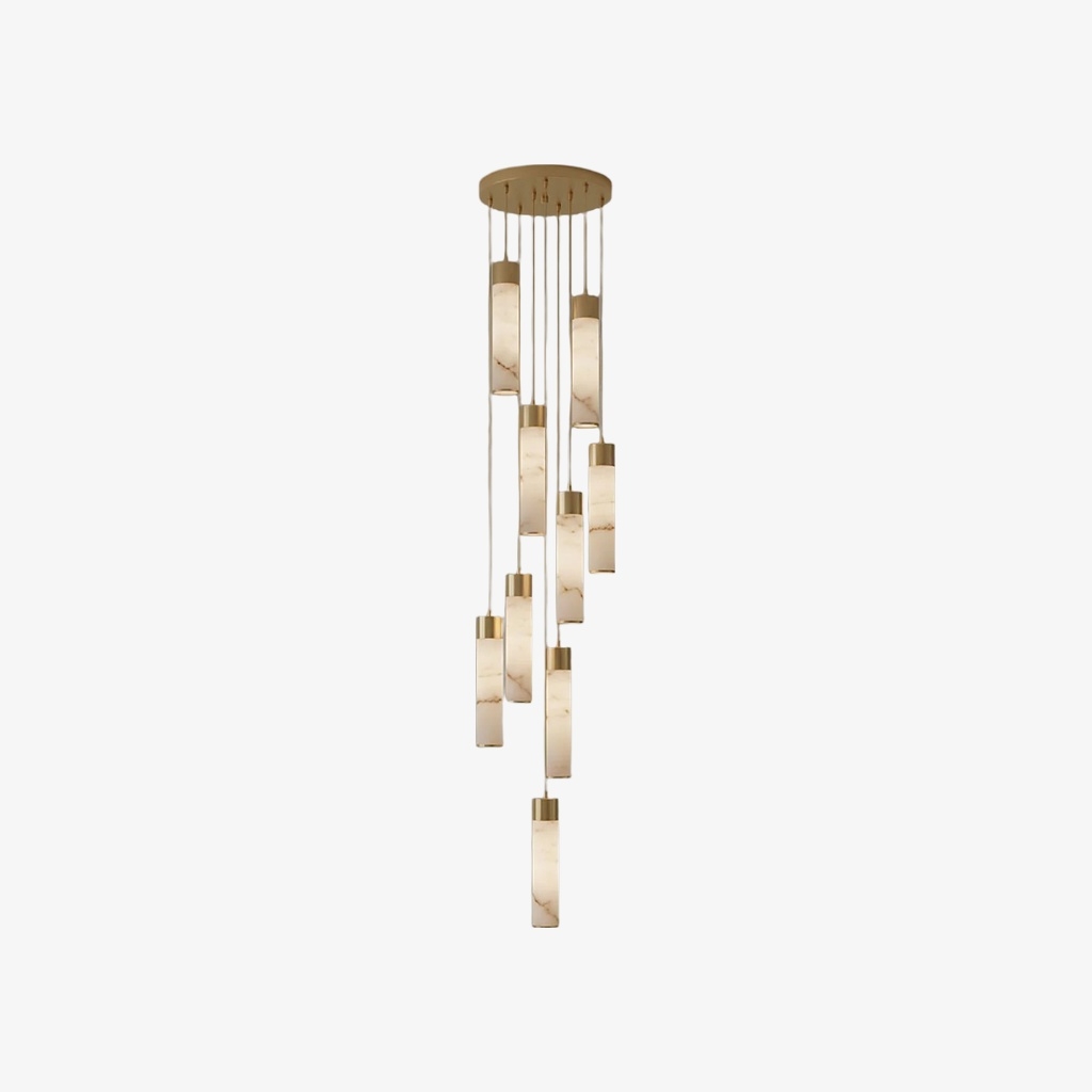 Solaryx Minimal Cylindrical Silhouette Pendant Light - Modern Style Lamp for Kitchen or Dining Room K2300