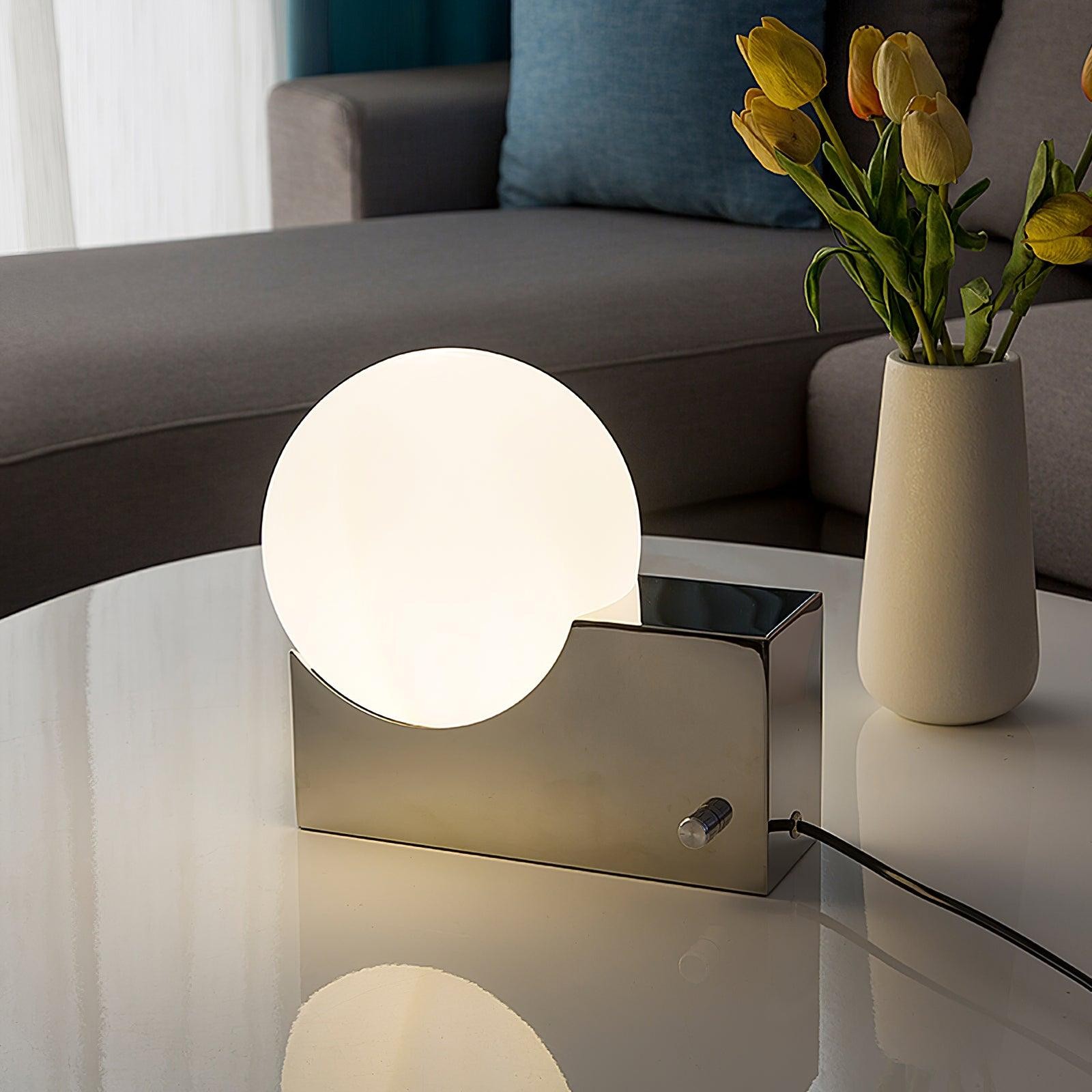 Geometric Lamp Base Glass Globe Table Lamp K399