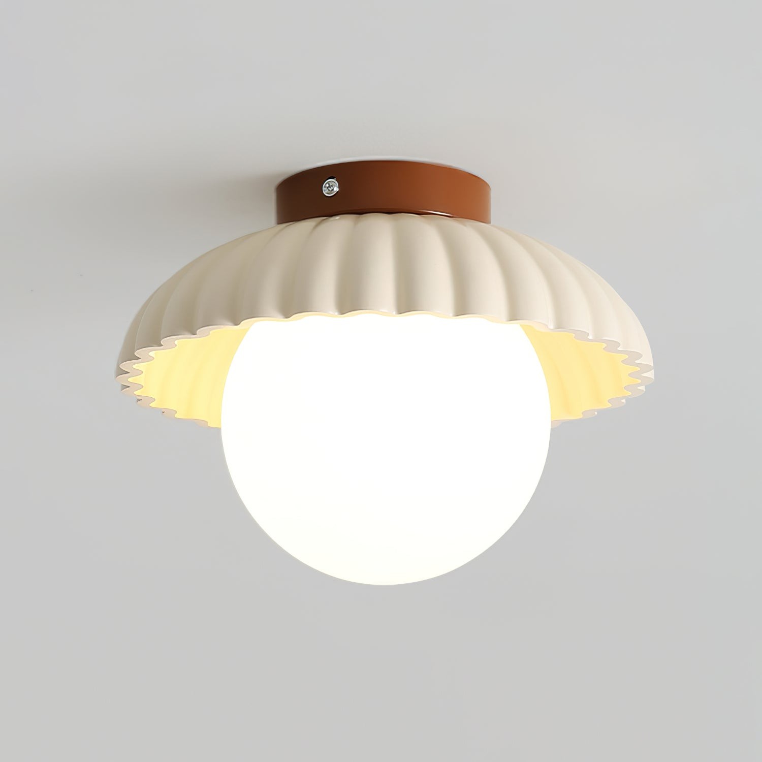 Alien Cream Ceiling Light - Resin Flower Ceiling Lamp for Living Room and Kitchen K227